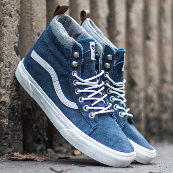 Vans Shoes - VANS 🆕 SK8-Hi MTE Skate Demin Suede Blue Shoes